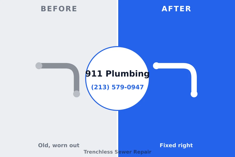 Before and after: plumbing repair Dexter, NM
